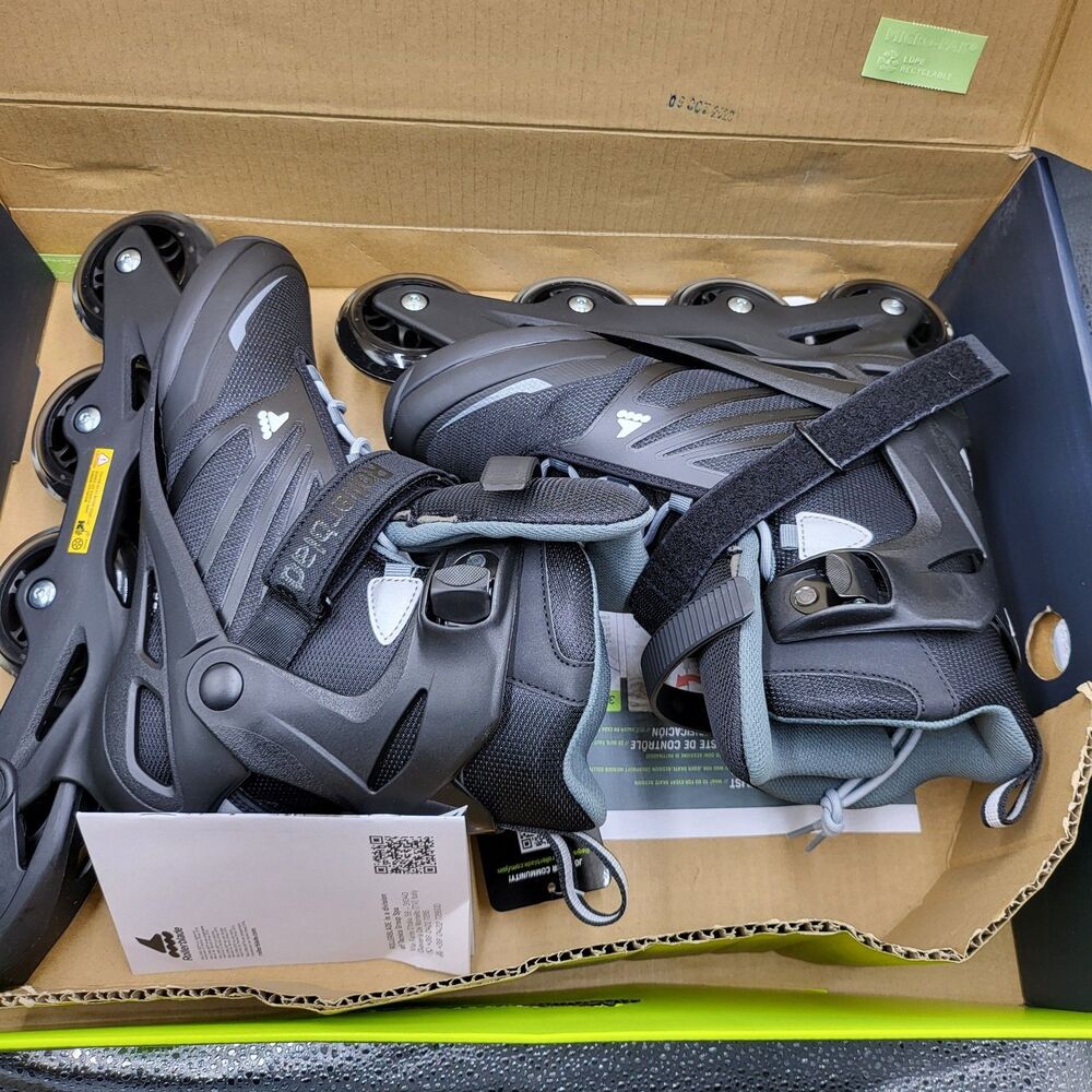Rollerblade Zetrablade Men 8 Black Inline  Skates NIB